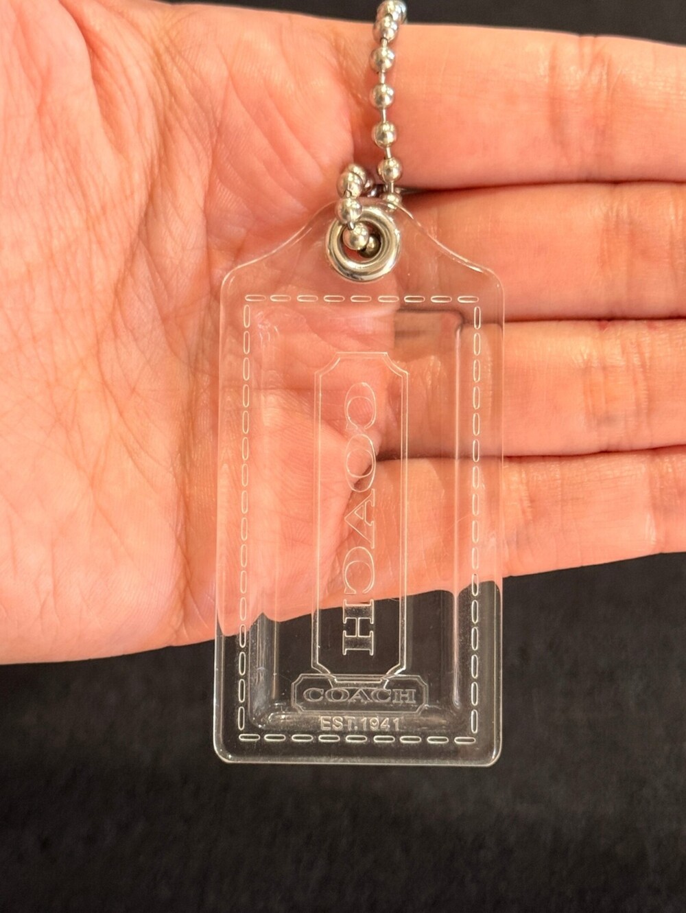 2.5" Y2K Coach Poppy Key Fob Keychain Hang Tag Hangtag - Picture 2 of 3